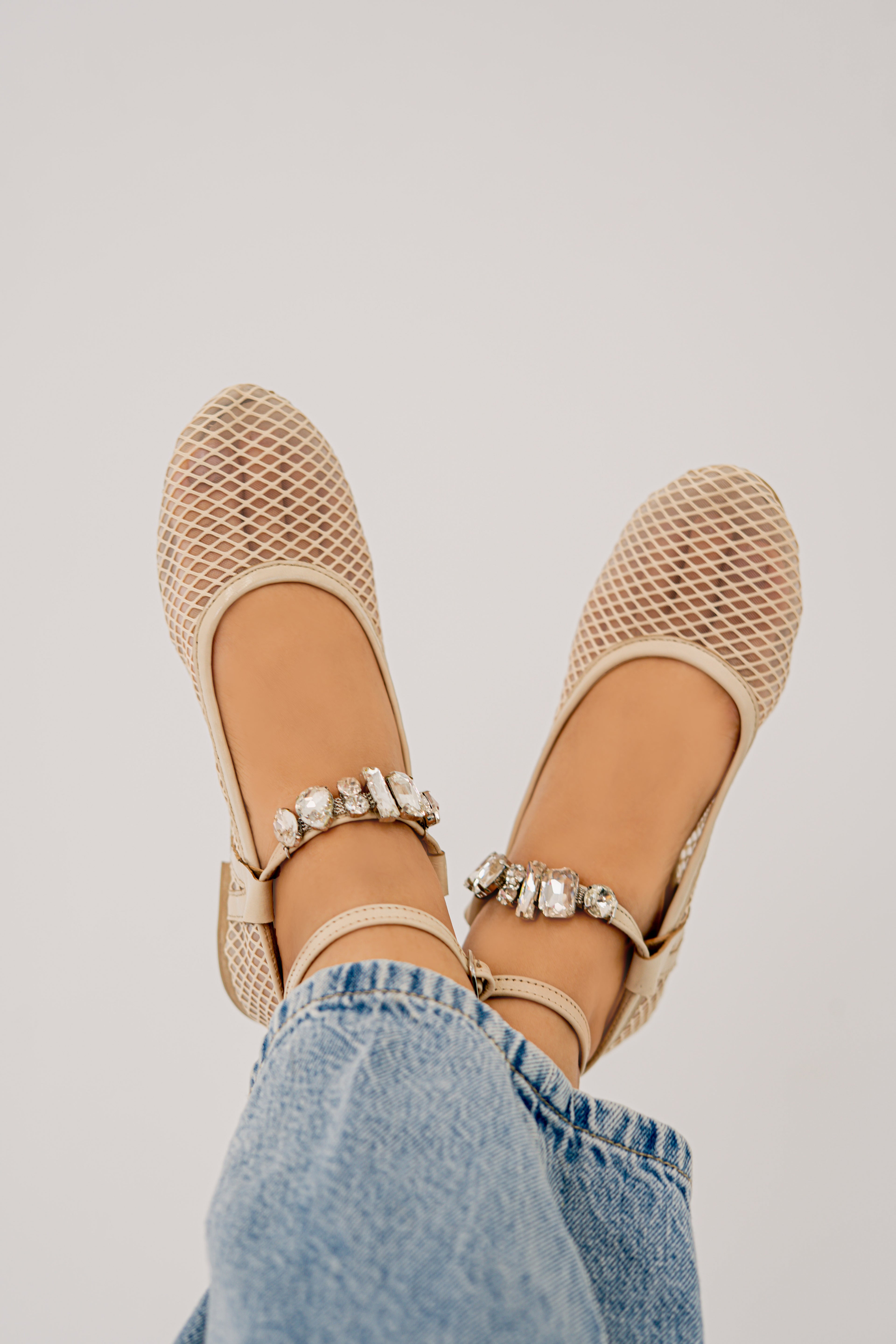 Luna Mesh Ballerina Beige