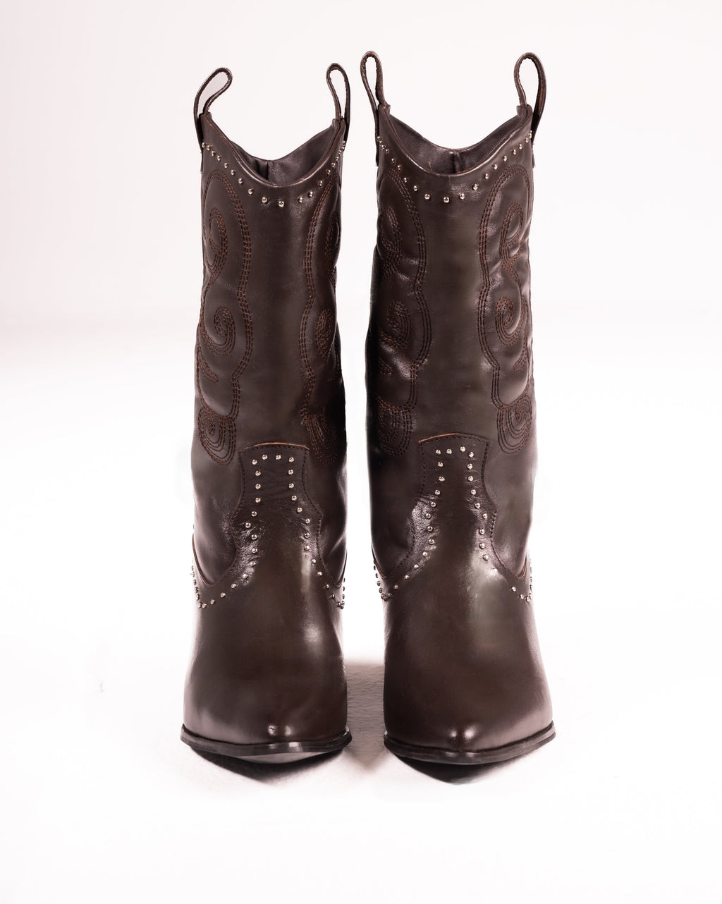Dallas Studded Cowboy Brown Boot