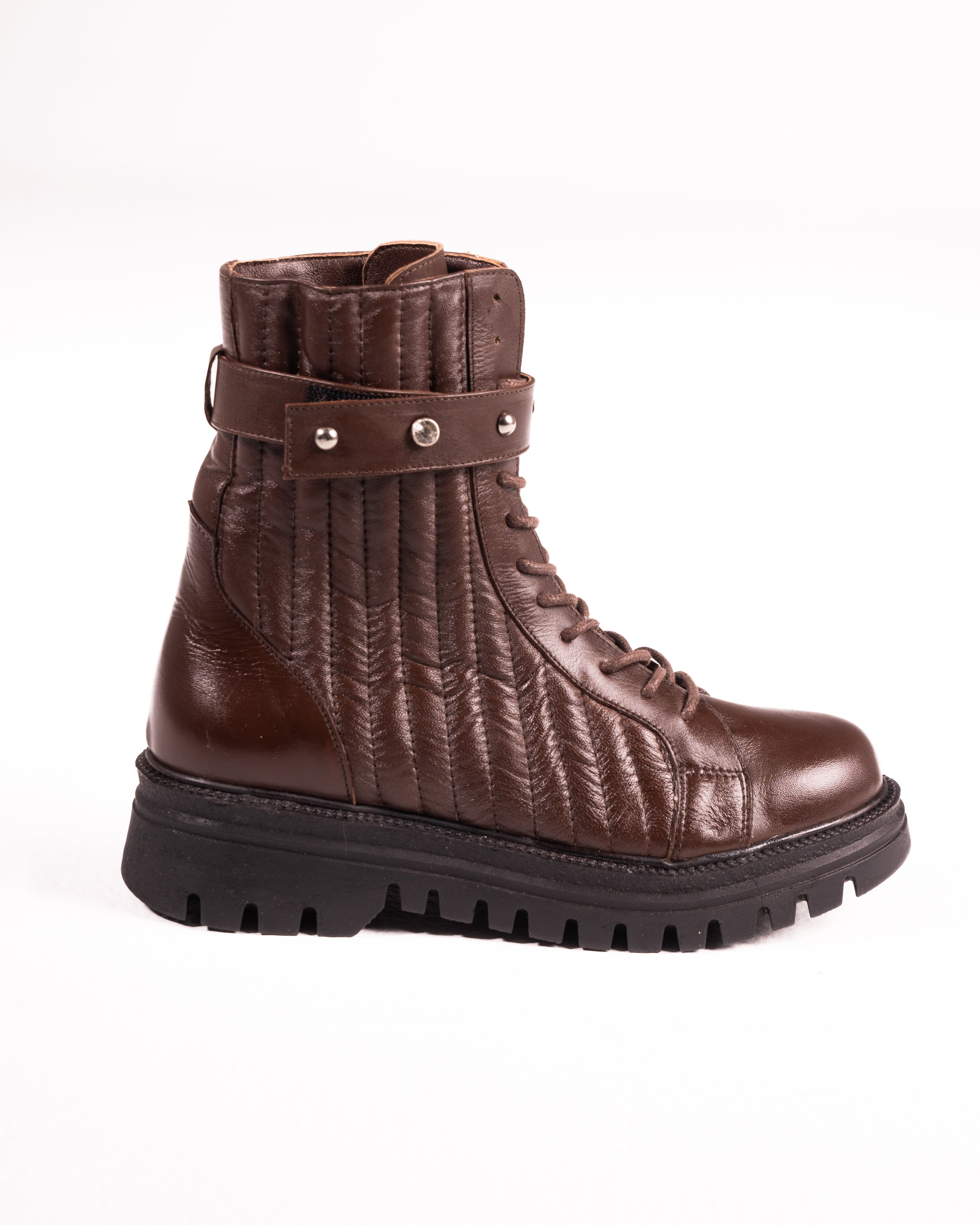 Stockholm Chunky Brown Boot