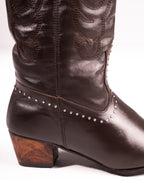 Dallas Studded Cowboy Brown Boot