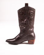 Dallas Studded Cowboy Brown Boot