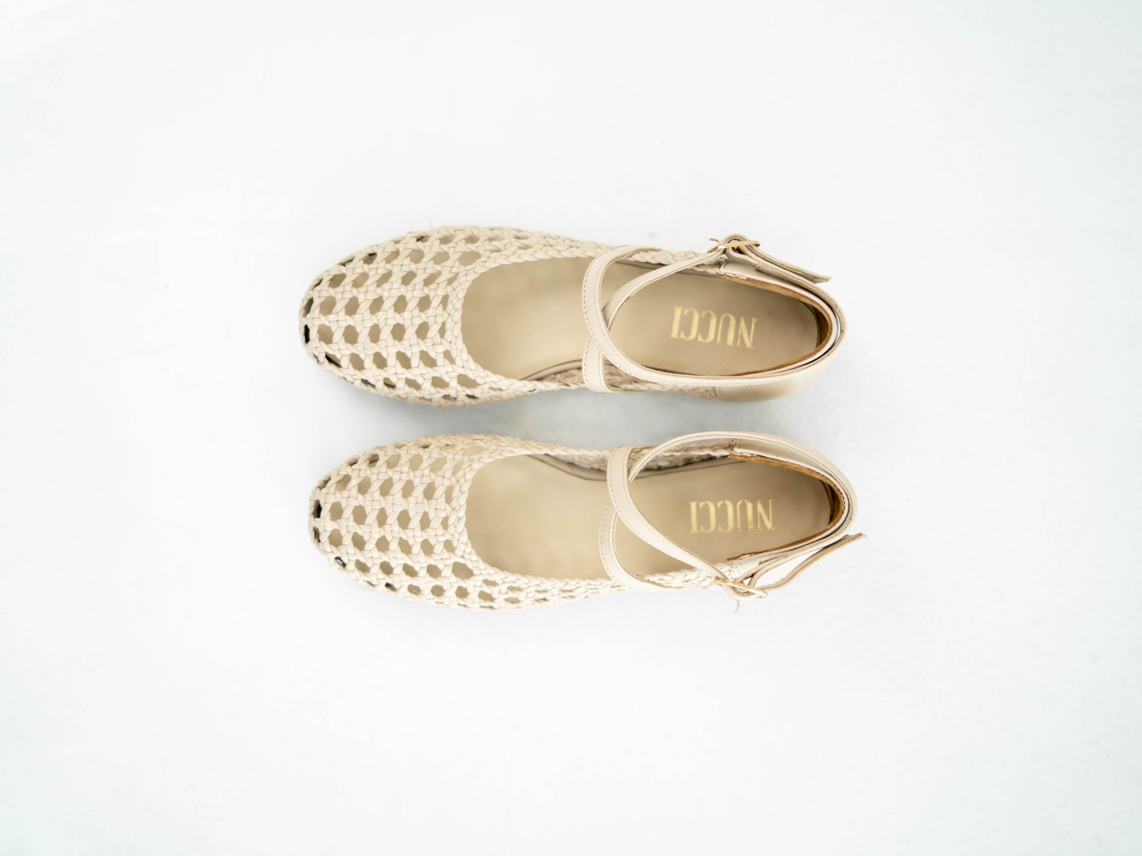 Viola Woven Ballerina Beige
