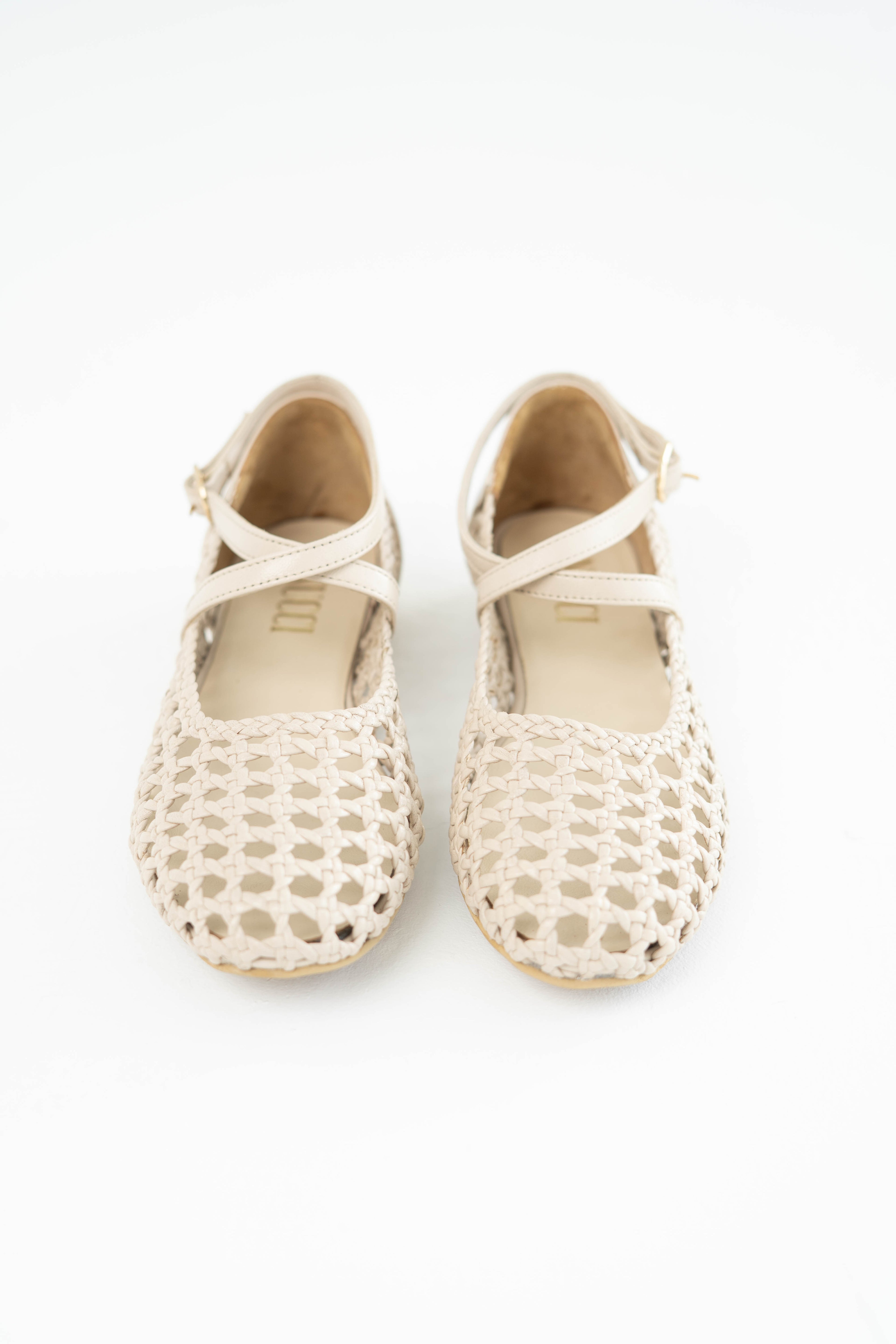 Viola Woven Ballerina Beige