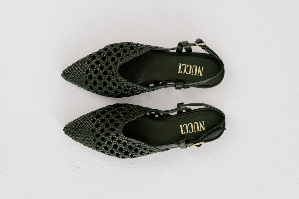 Rosa Slingback Sandals Olive