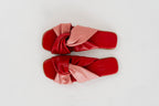 Fiore Cross Slipper Red