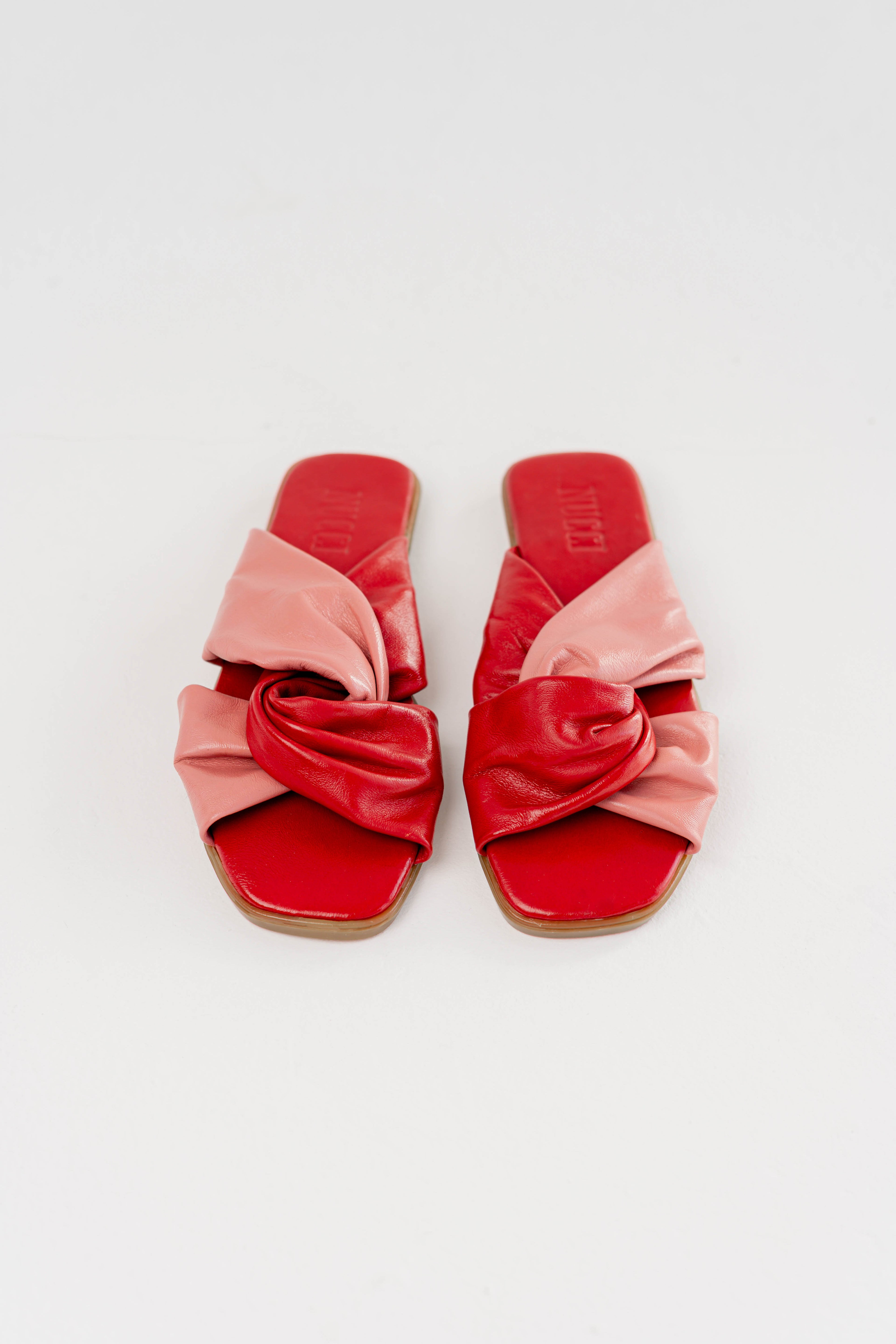 Fiore Cross Slipper Red