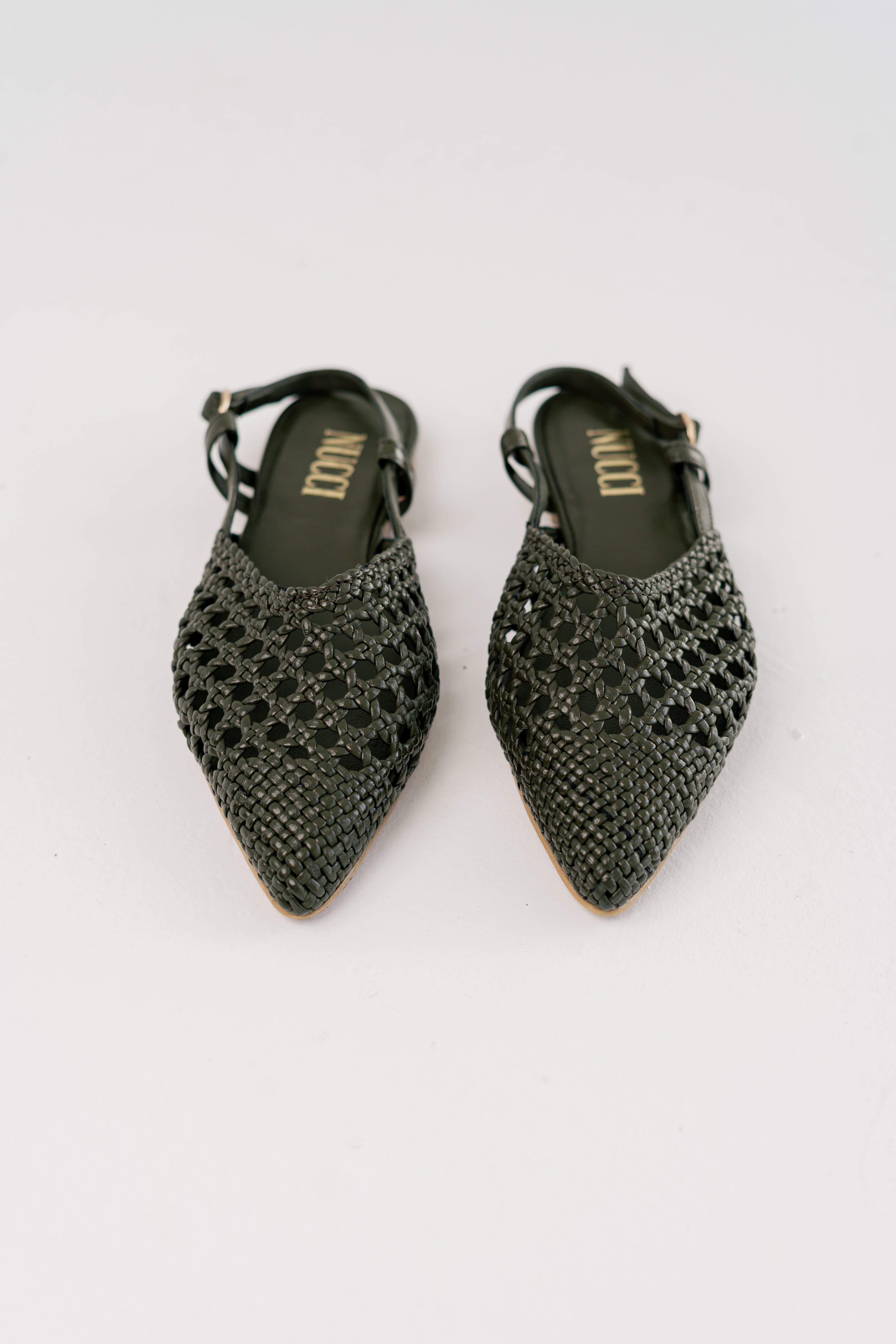 Rosa Slingback Sandals Olive