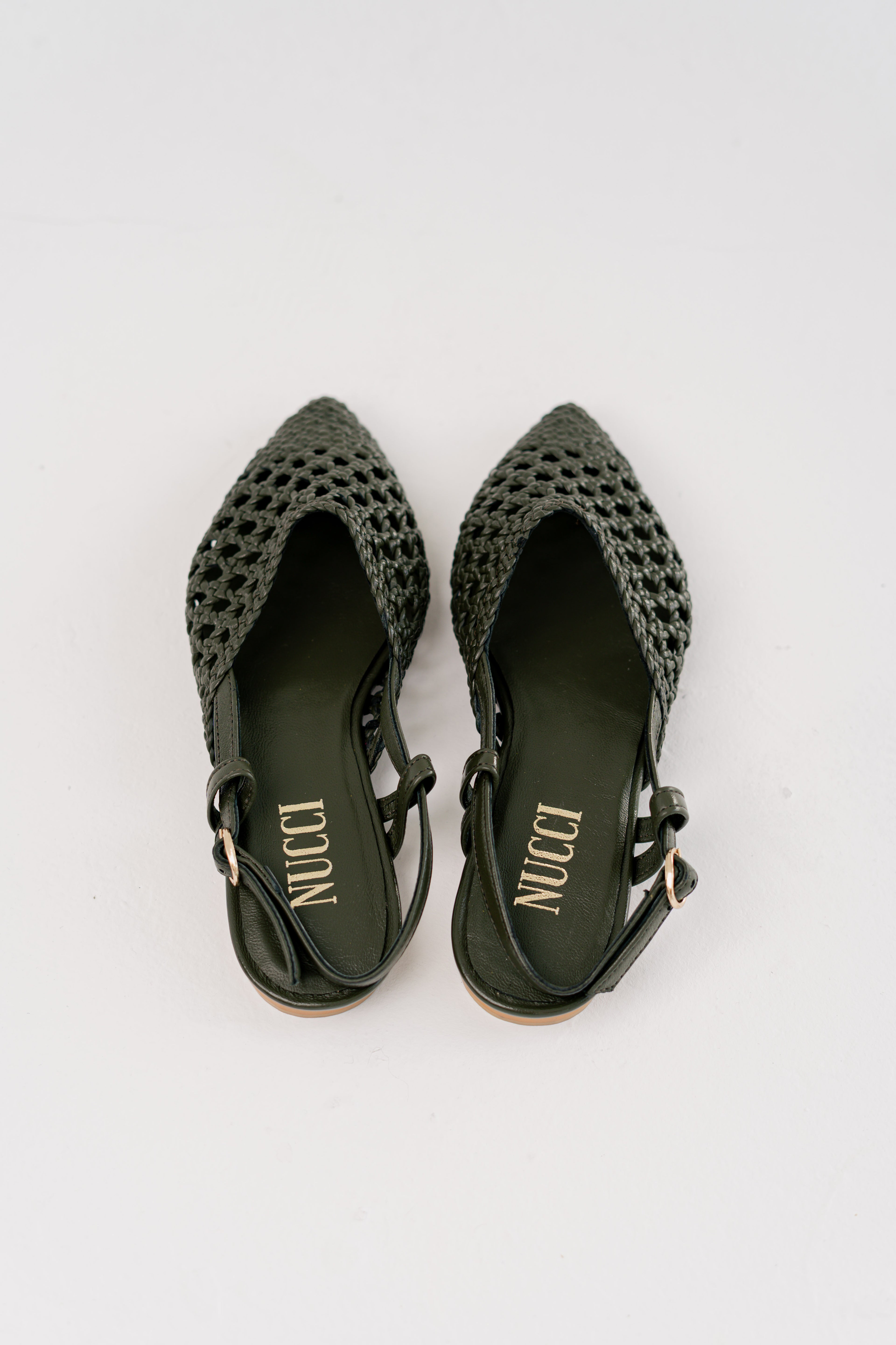 Rosa Slingback Sandals Olive