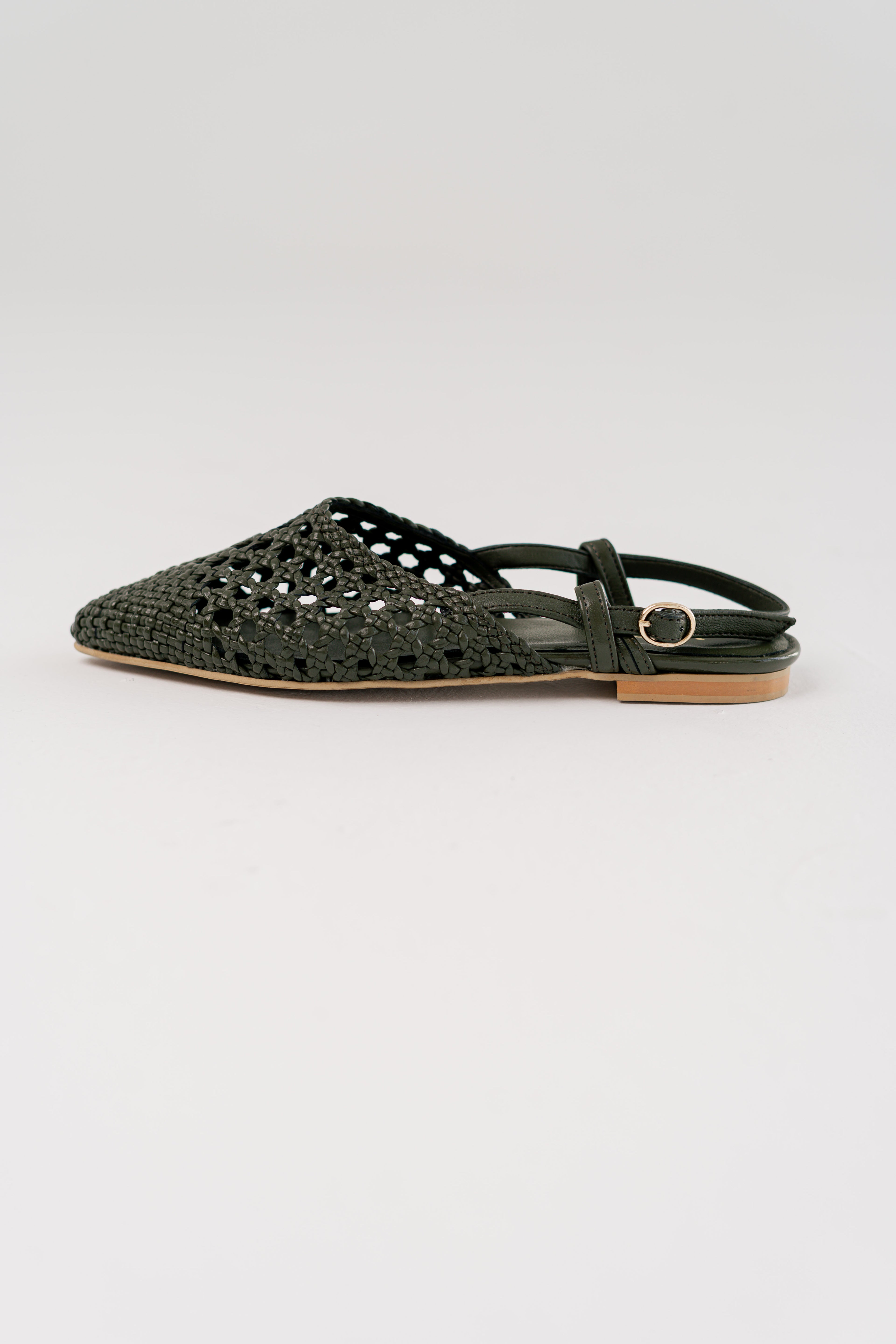 Rosa Slingback Sandals Olive