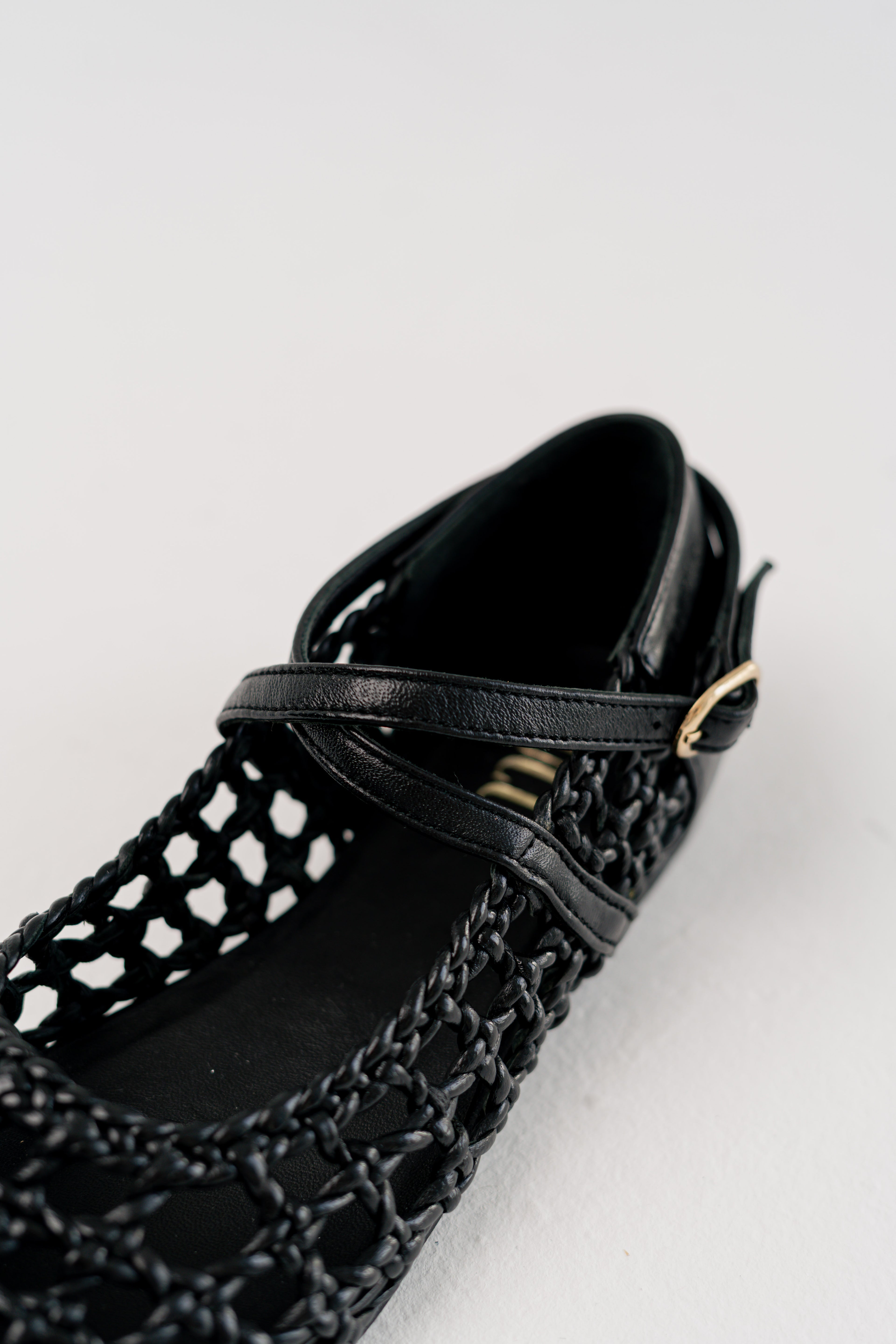 Viola Woven Ballerina Black