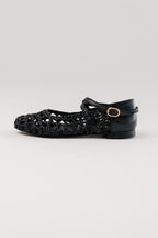 Viola Woven Ballerina Black