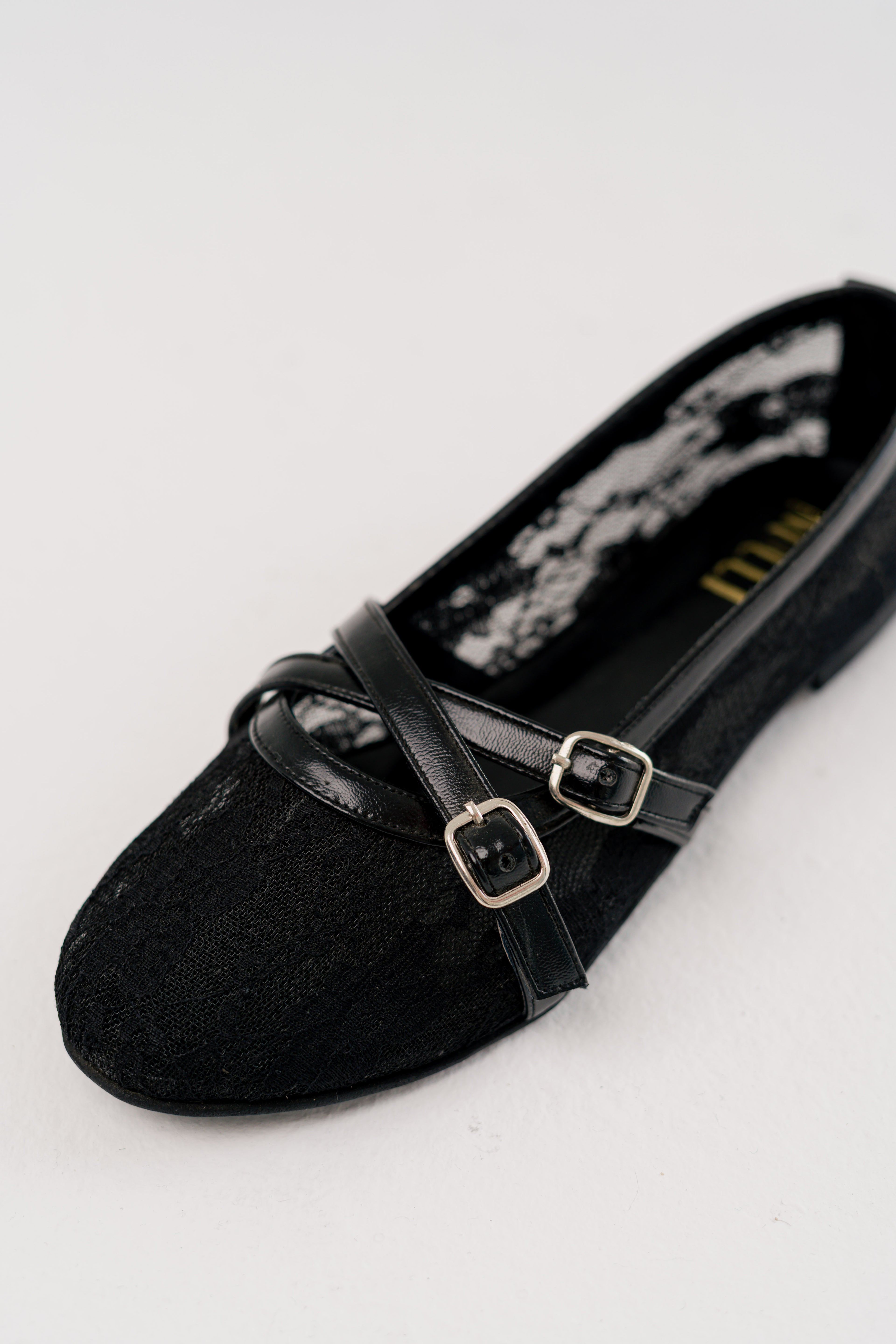 Lily lace Ballerina Black