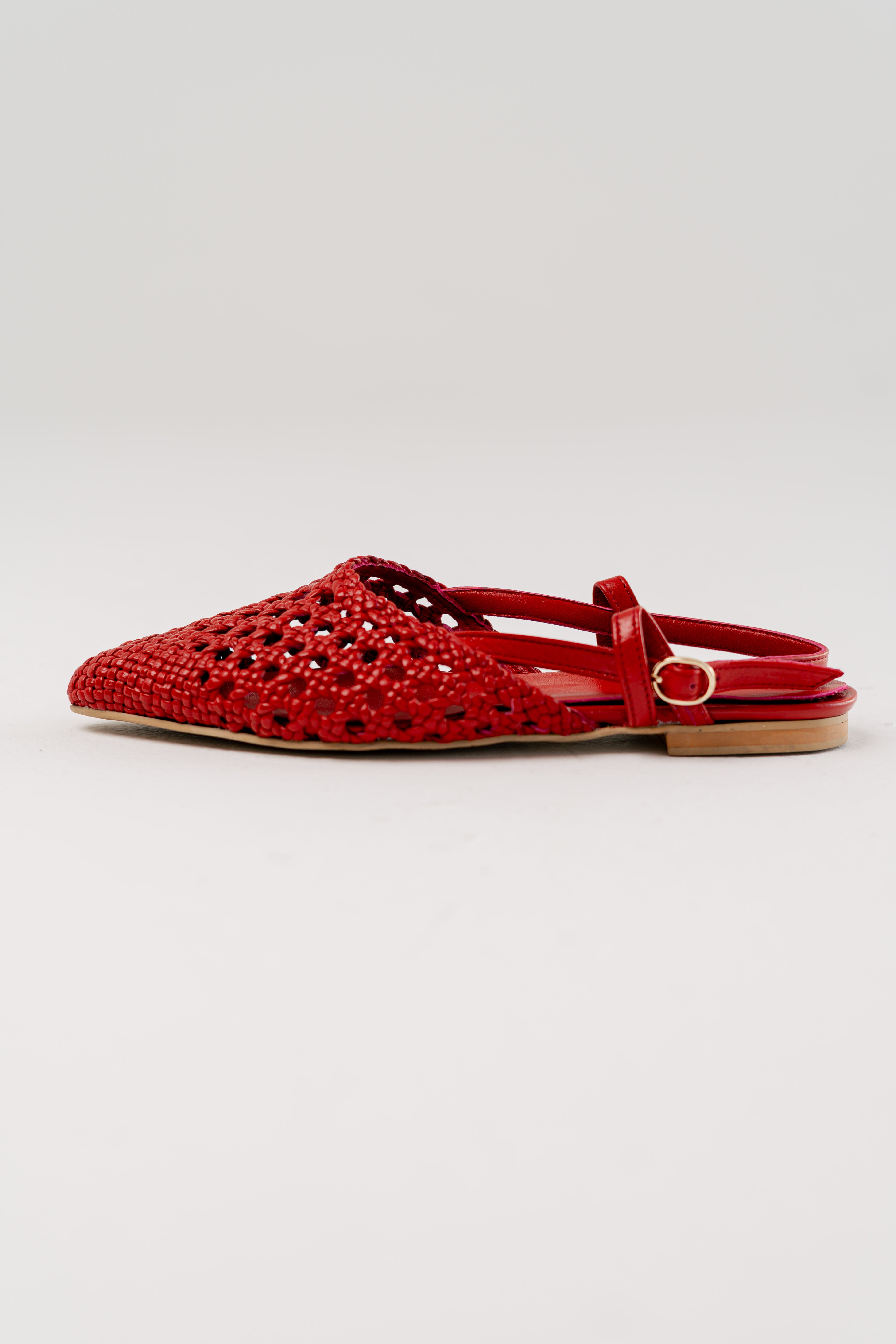 Rosa Slingback Sandals Red