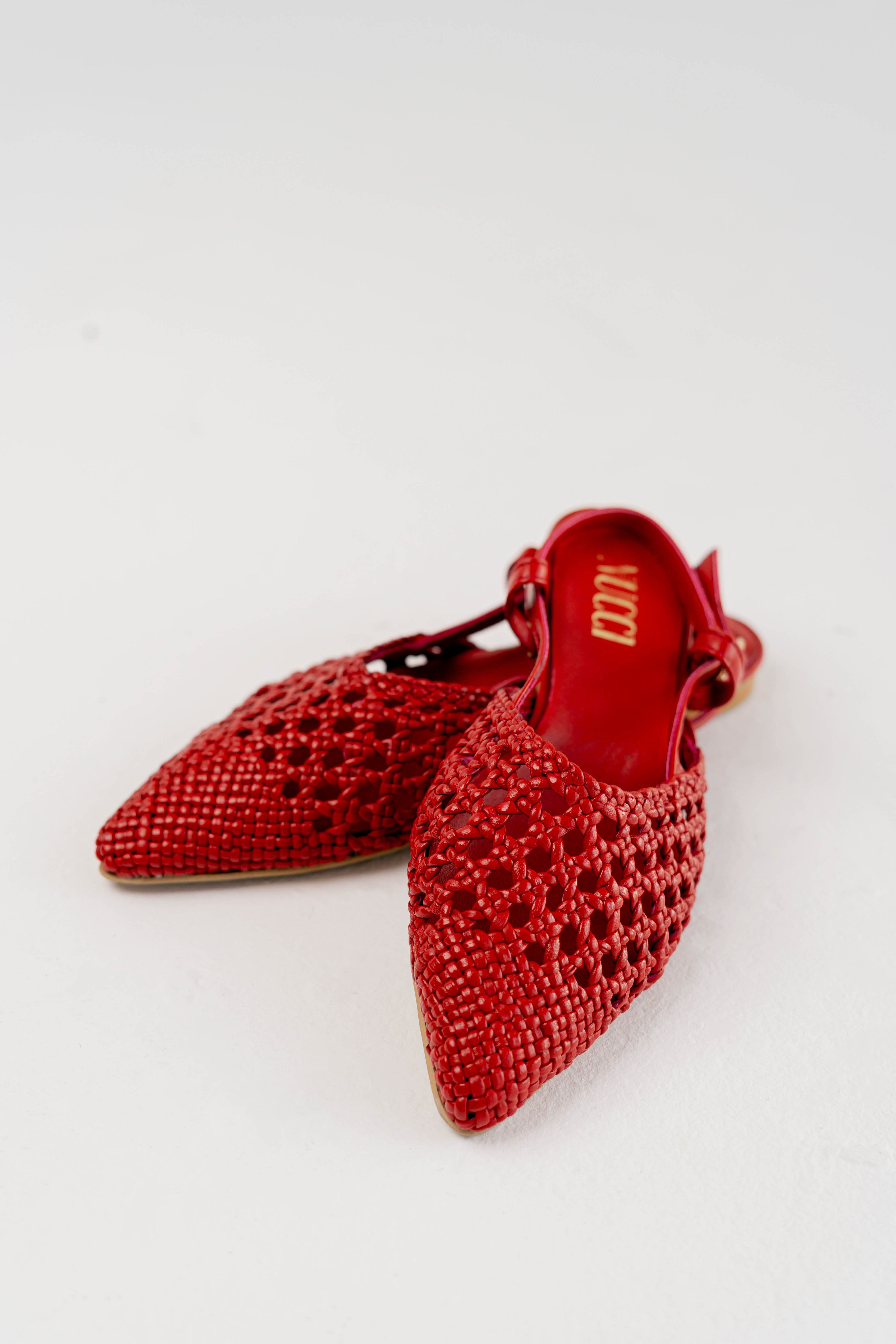 Rosa Slingback Sandals Red