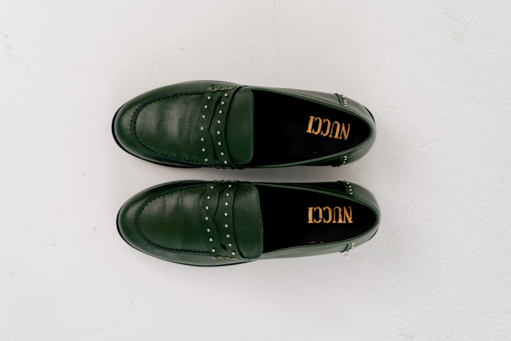 Clara stud loafer Olive