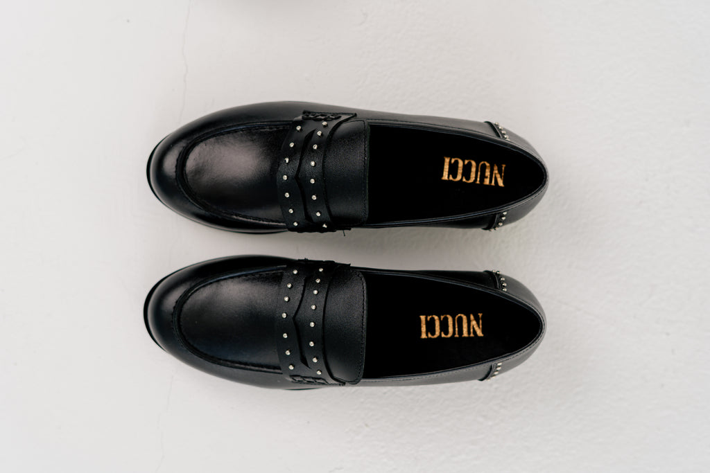 Clara Stud loafer Black