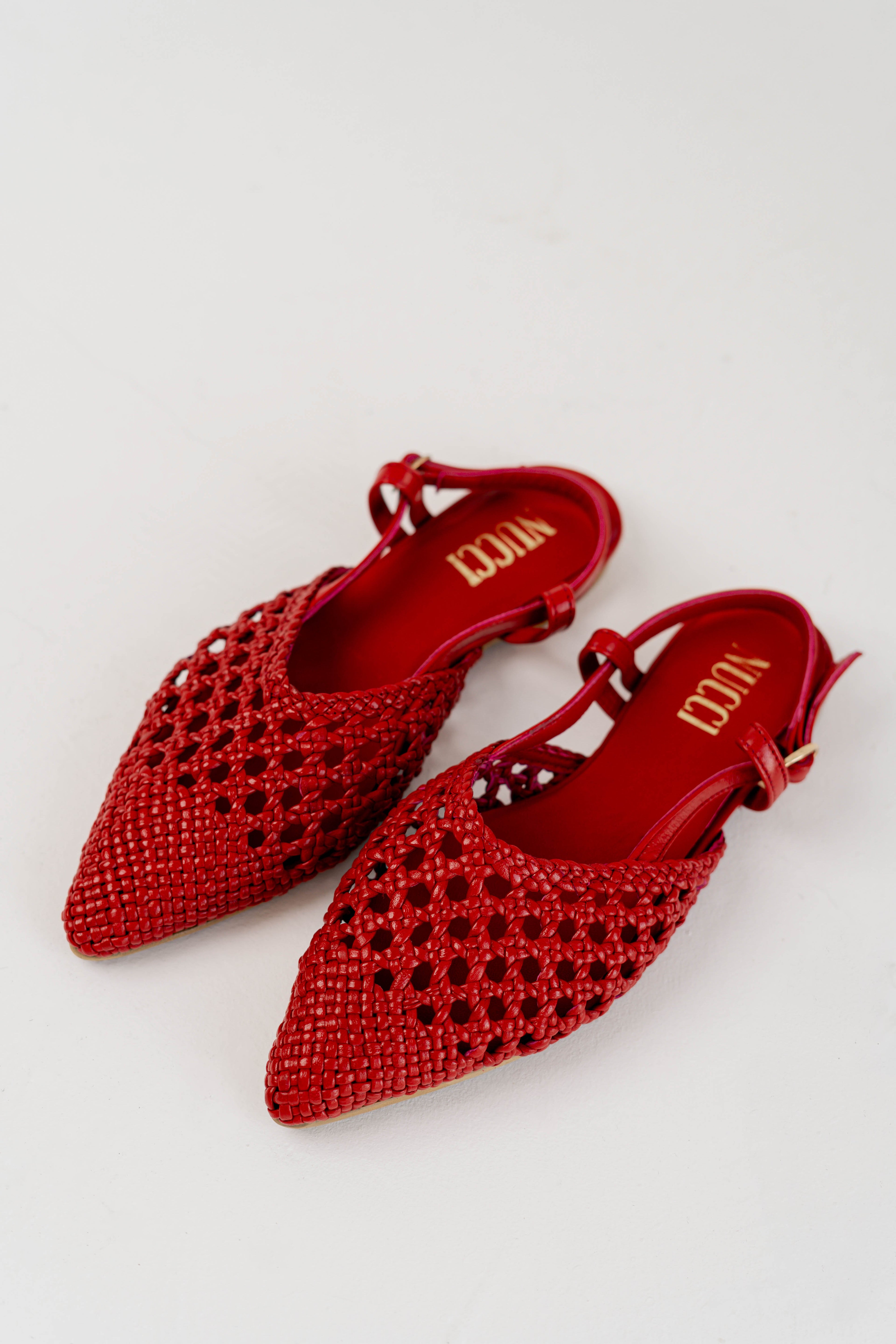 Rosa Slingback Sandals Red