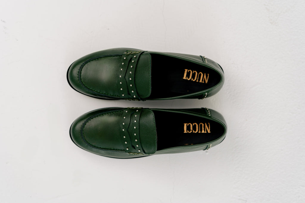 Clara stud loafer Olive