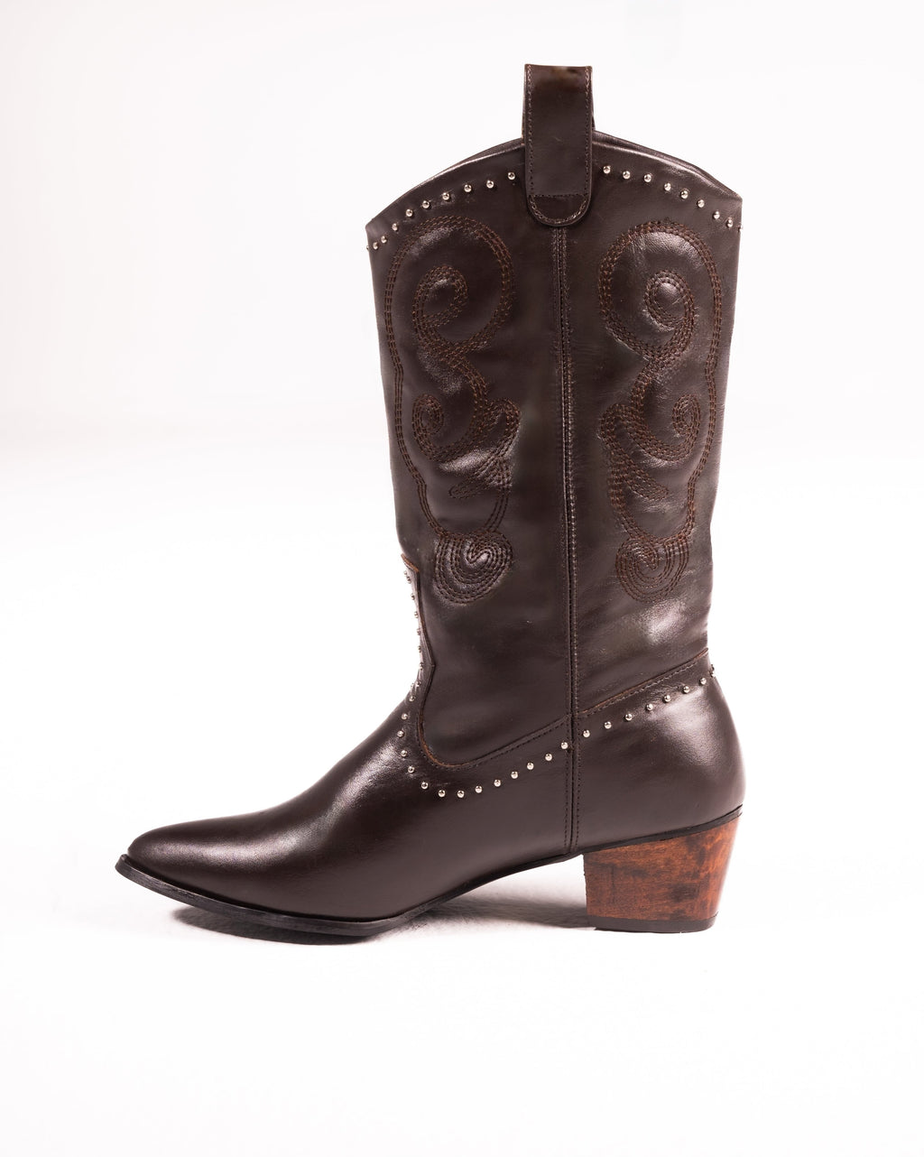 Dallas Studded Cowboy Brown Boot