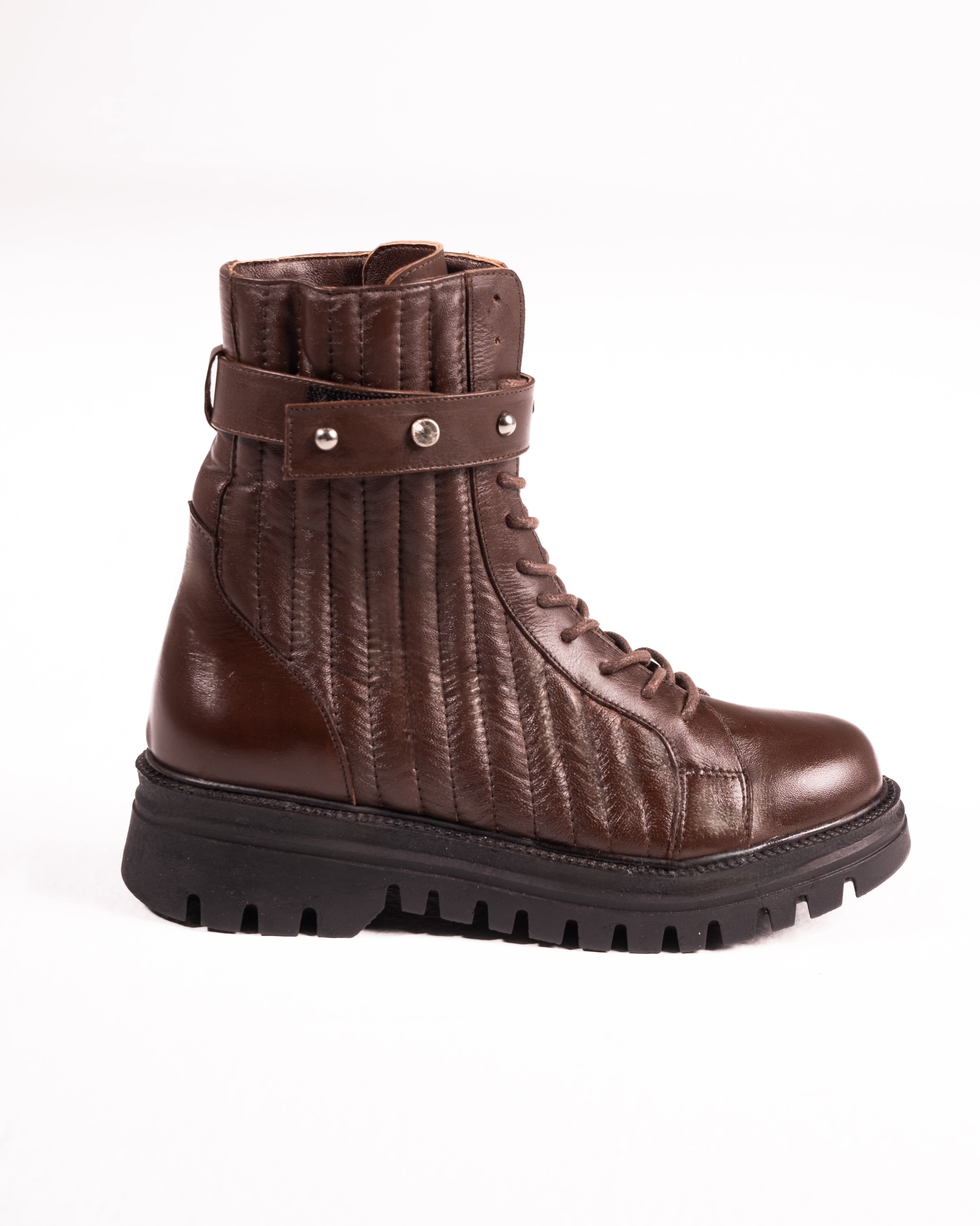 Stockholm Chunky Brown Boot