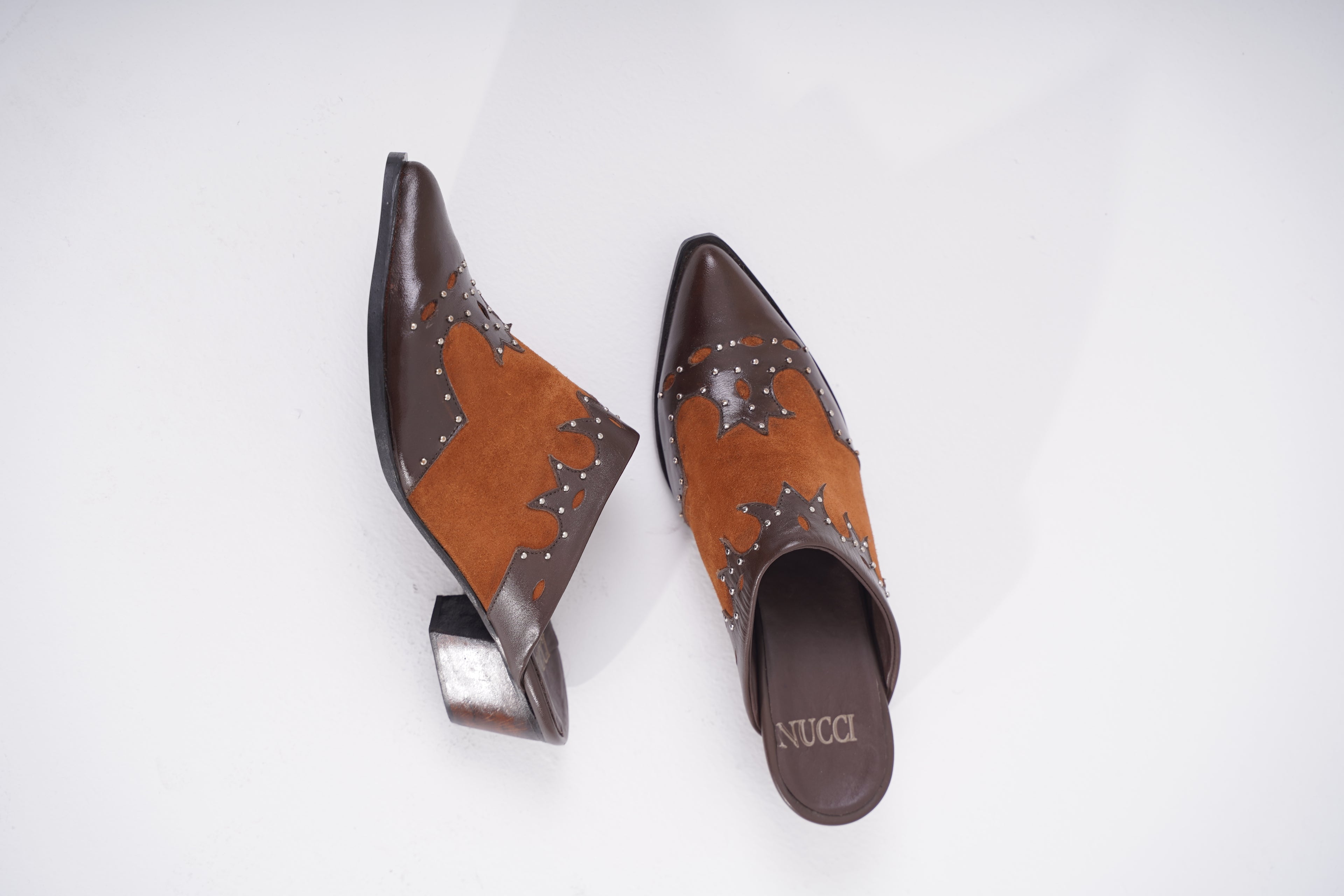 Nucci Stud Mule brown