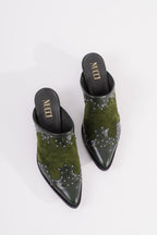 Nucci Stud Mule olive