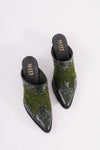 Nucci Stud Mule olive