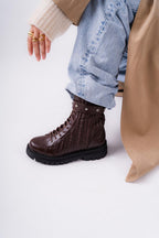 Nucci chunky boots brown