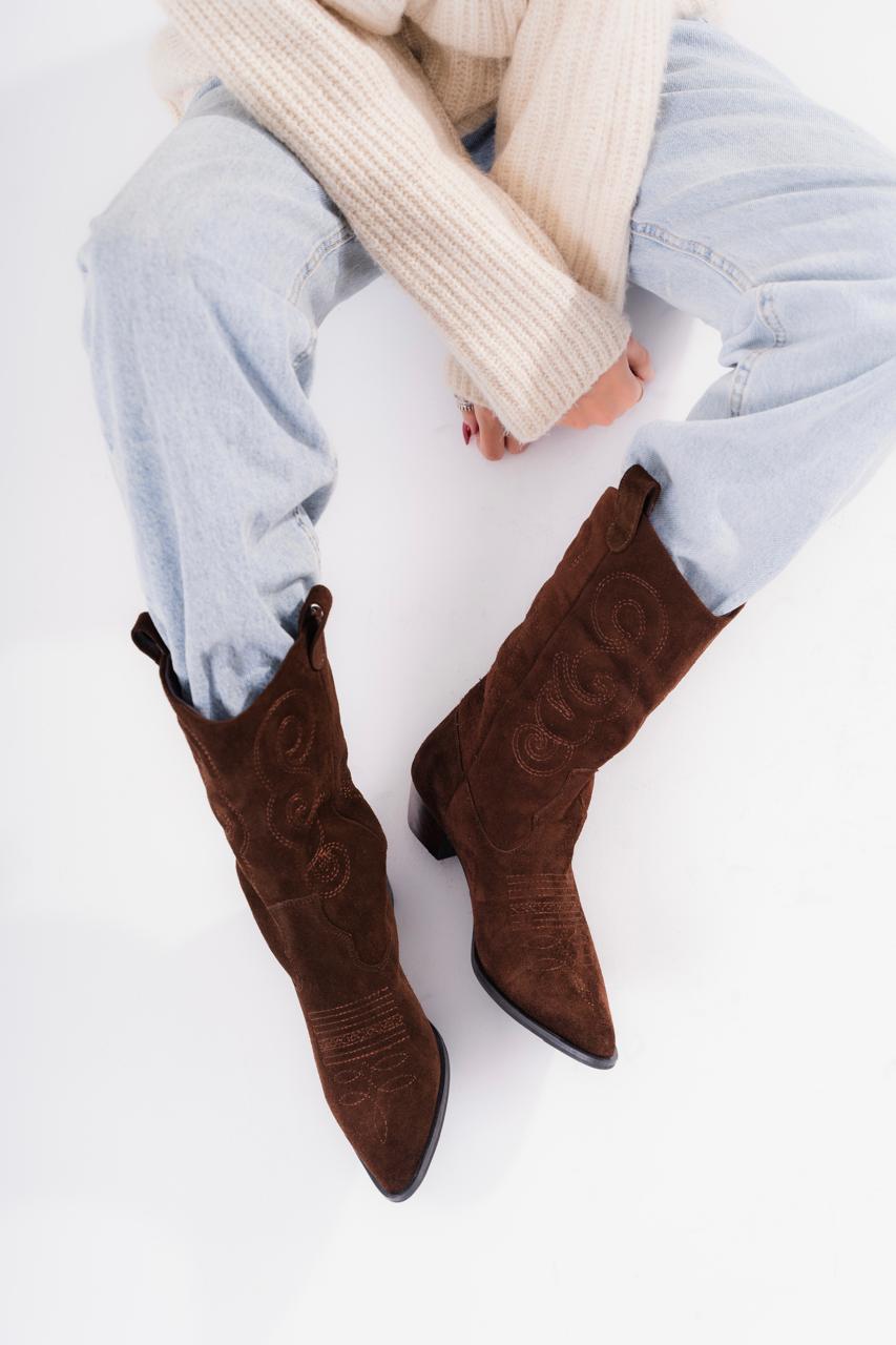 Nucci cowboy boots brown