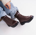 Nucci chunky boots brown